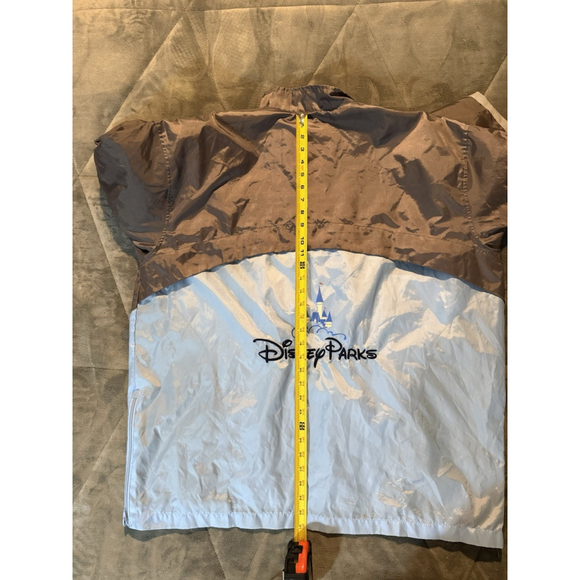 Disney parks Jacket Mens Blue Gray Magic Kingdom 1/4 Zip Windbreaker Size XL/2XL - Picture 7 of 13